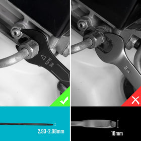 DURATECH 4-in-1 wrench highlights 15/32 and 9/16 sizes for a wide range.