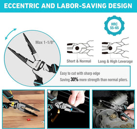 DURATECH wire-stripping function demonstrated on small conductors.