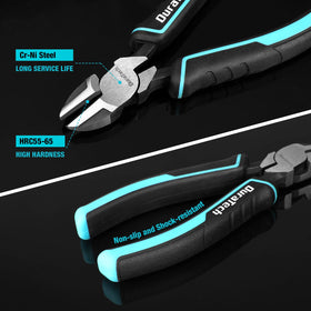 DURATECH 6-inch diagonal cutting pliers cutting wires smoothly