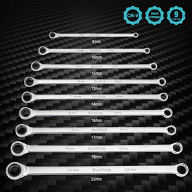 DURATECH 72-tooth ratcheting mechanism enables precise turning with small swing.