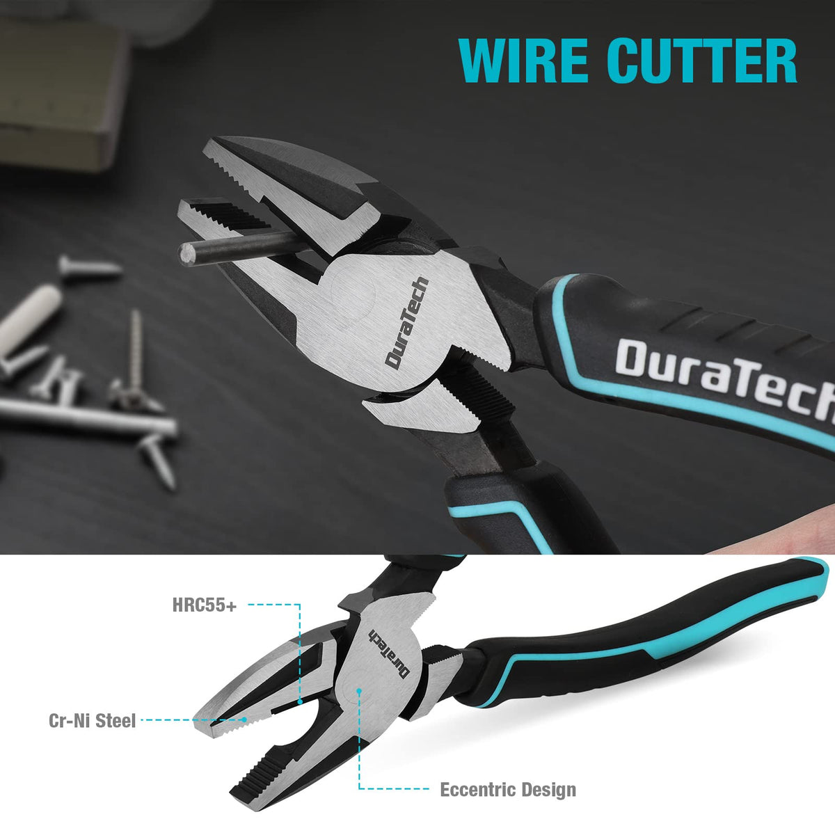 DURATECH 8-inch groove joint pliers versatile for varying thickness