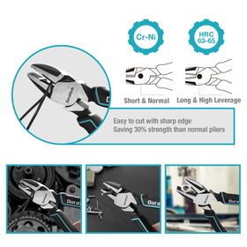 DURATECH 8-inch groove joint pliers with adjustable jaws.