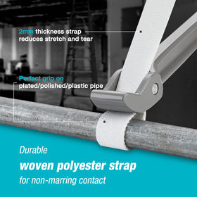 DURATECH anti-slip linen strap reduces slipping during use.