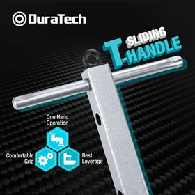 DURATECH aluminum basin wrench is lightweight for easier above-sink access.