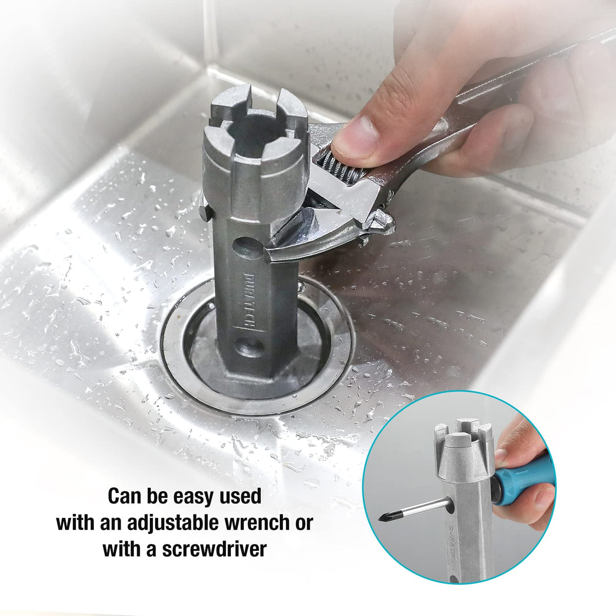 DURATECH durable aluminum construction protects delicate fittings during use.
