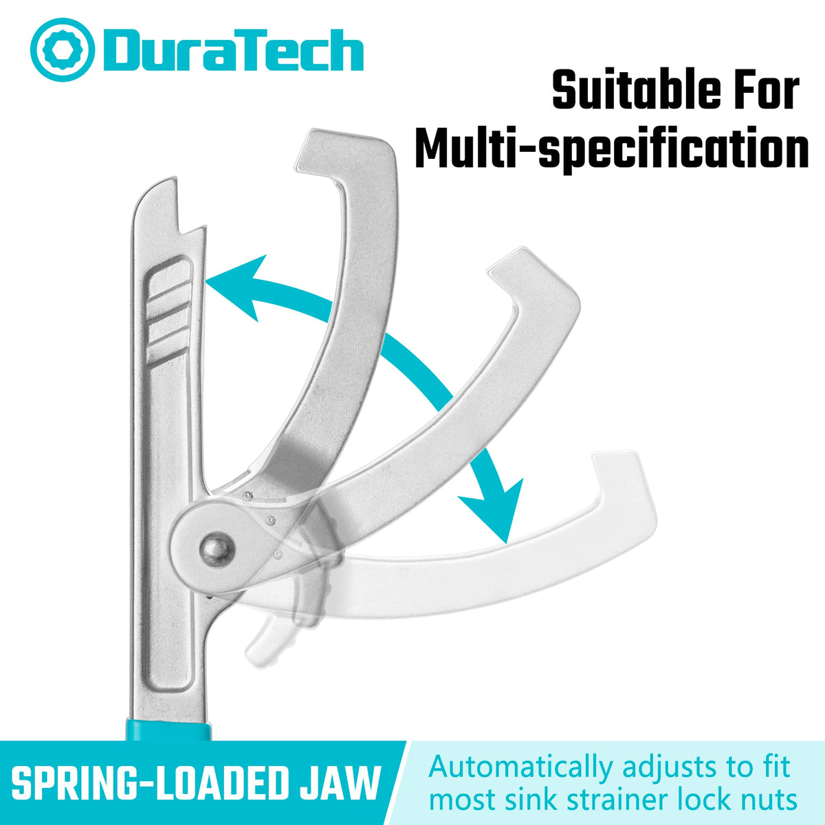 DURATECH compatible with basket strainer lock nuts across common sizes.