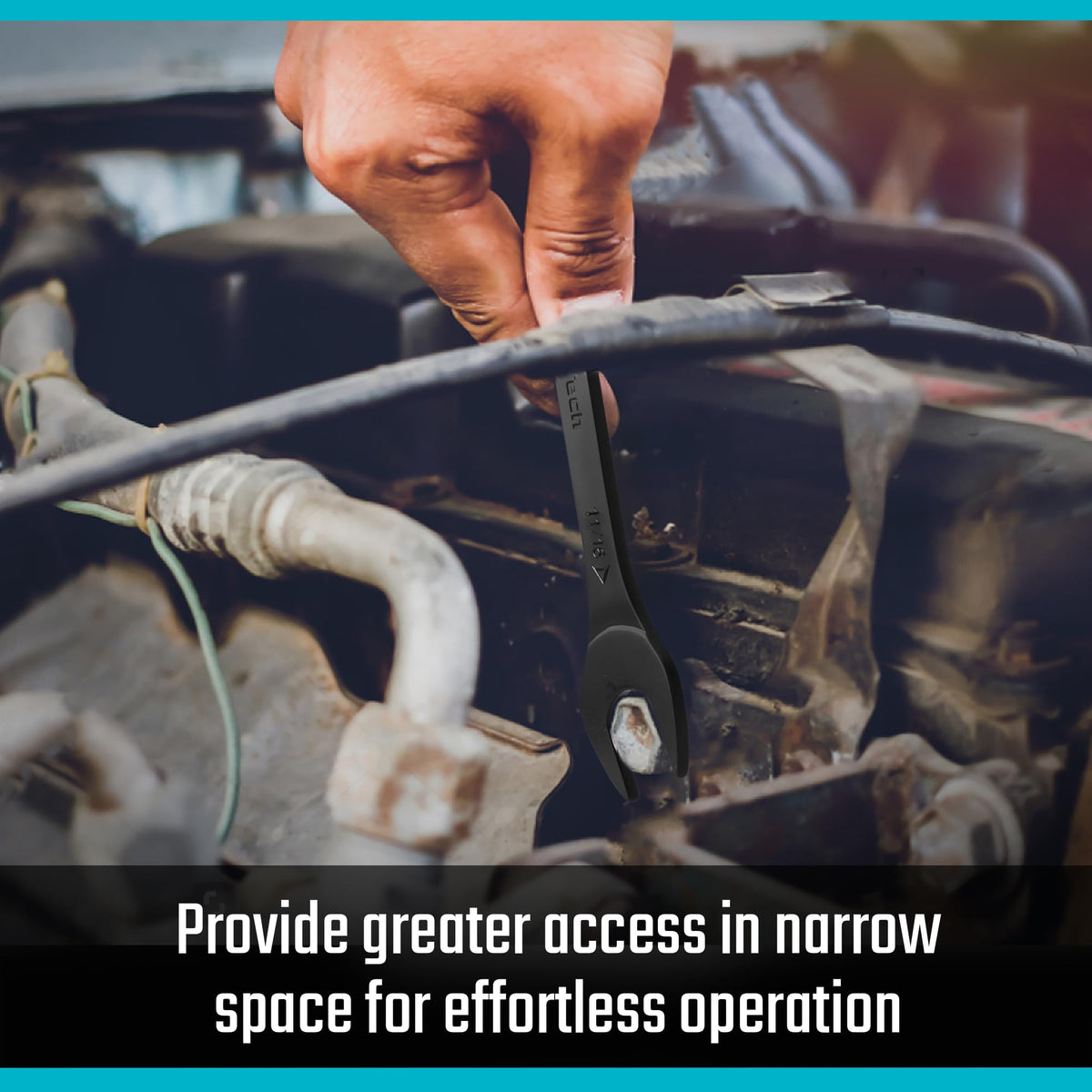 DURATECH black electrophoretic coating resists rust during use.