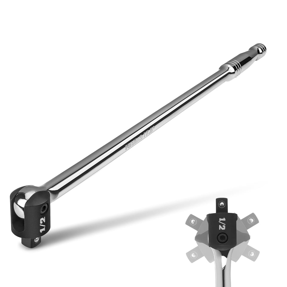 DURATECH Breaker Bar with 240-degree head for versatile torque in tight spaces.