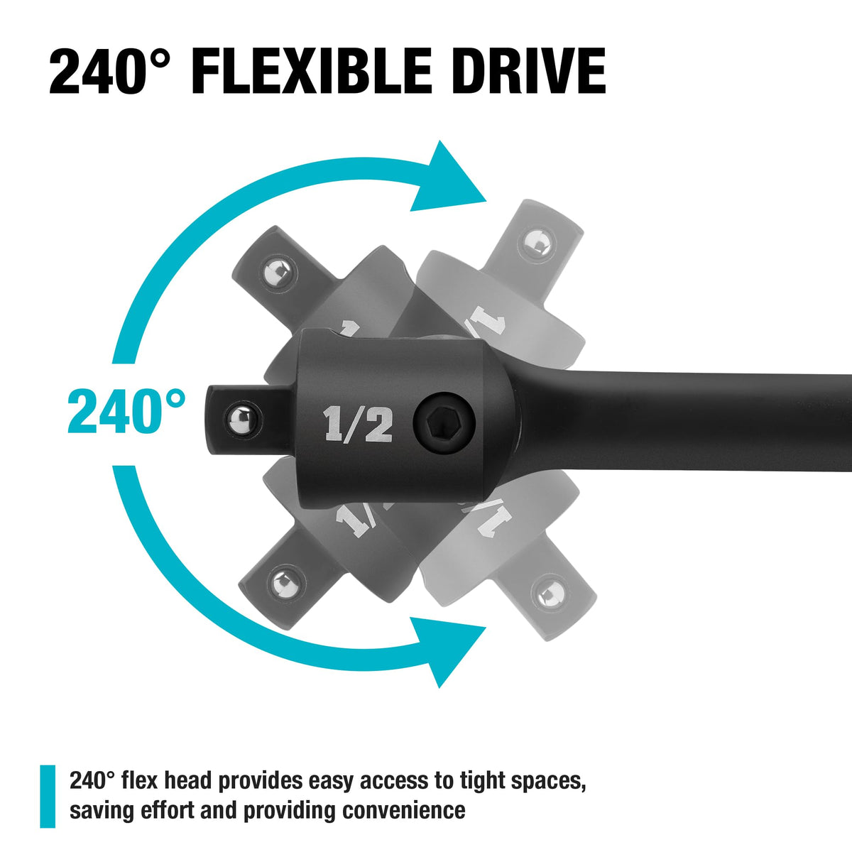CR-MO head delivers hardness and longevity for tough fasteners