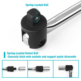 DURATECH extended-reach handle enables access to stubborn nuts