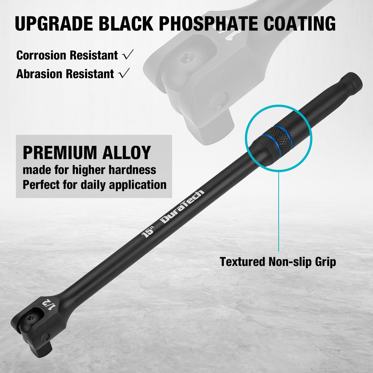 DURATECH half‑inch drive bar for heavy‑duty leverage on stubborn bolts.