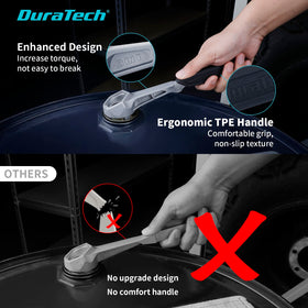 Duratech bung opener offers spark-free operation around flammables.