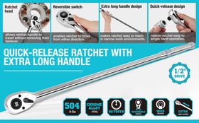DURATECH chrome alloy steel body withstands high torque and daily use