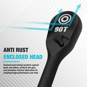 Duratech manganese phosphate black finish resists wear and corrosion.
