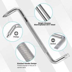 DURATECH CR-V offset screwdriver reaches tight corners easily