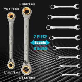 DURATECH chrome-vanadium steel wrench emphasizes strength and durability.