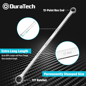 DURATECH CR-V steel wrench highlighting durable, heat-treated construction.