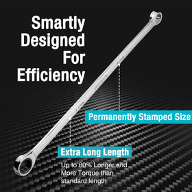 DURATECH CR-V steel wrench shown with heat-treated finish for durability in tough repairs