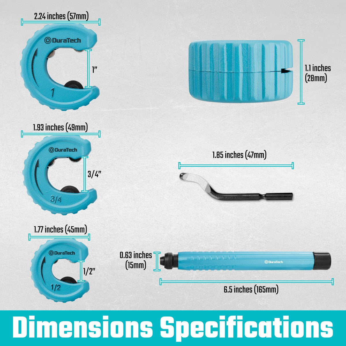 DURATECH deburring tool with M2 blade removes burrs efficiently