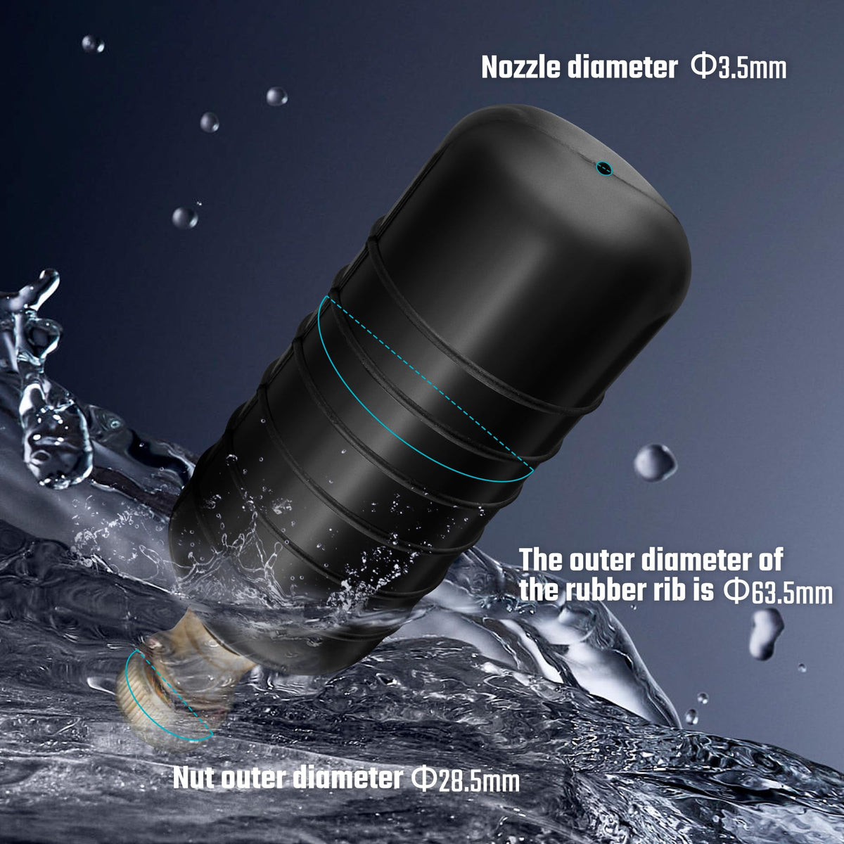 DURATECH Drain Bladder used in kitchen sink setups for quick, portable unclogging.