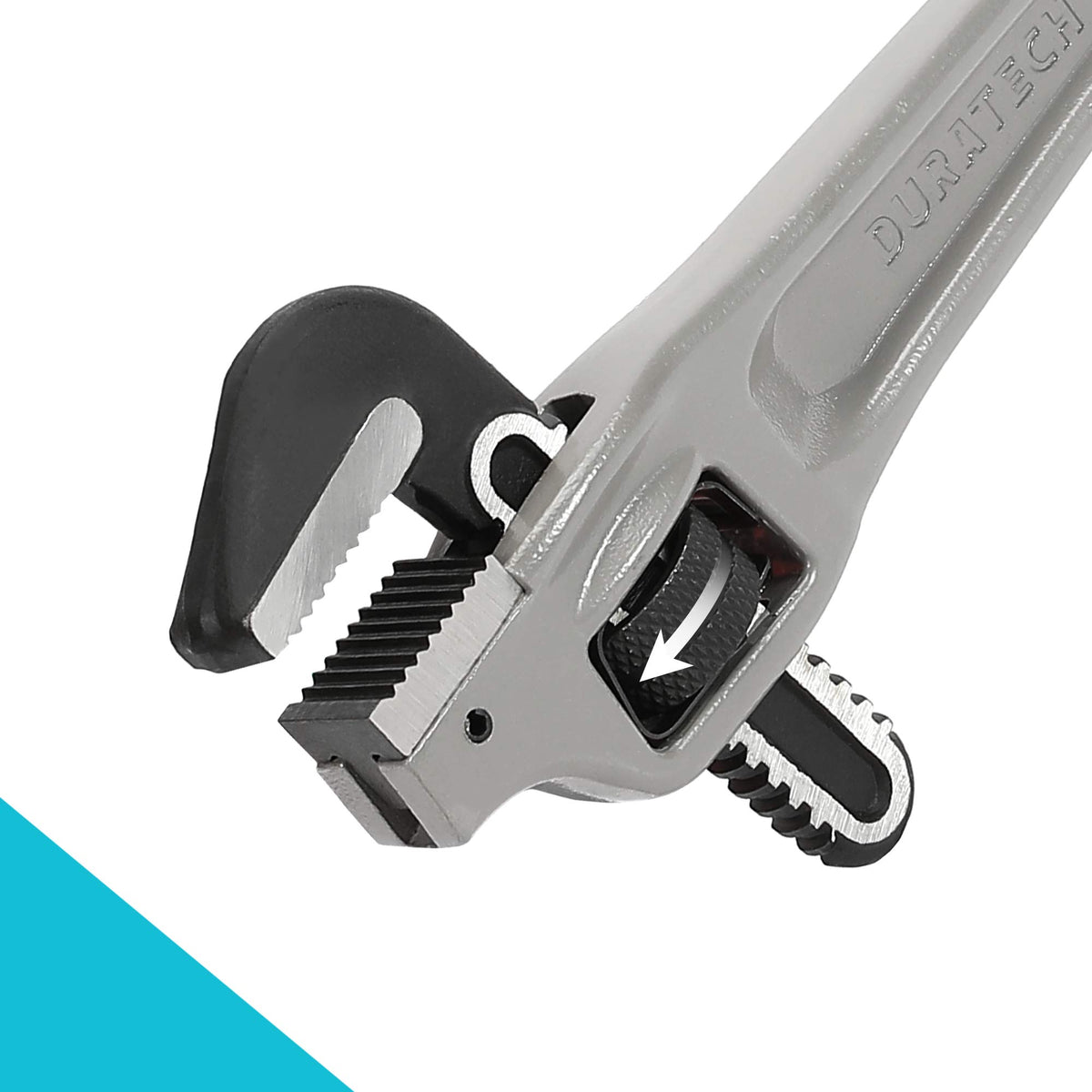 Drop-forged CR-MO steel jaw delivers strong grip.