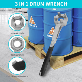 Duratech drum wrench for 10 to 55 gallon drums.