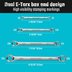 DURATECH dual-box design saves space on the wrench rack