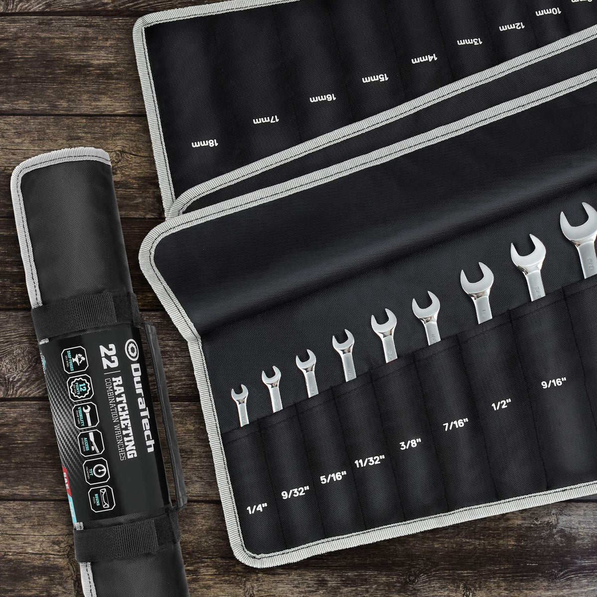 DURATECH emergency-kit ready wrench set suited for roadside fixes.