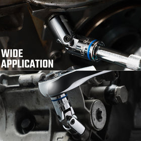 Duratech engine-bay reach keeps deep bolts accessible.