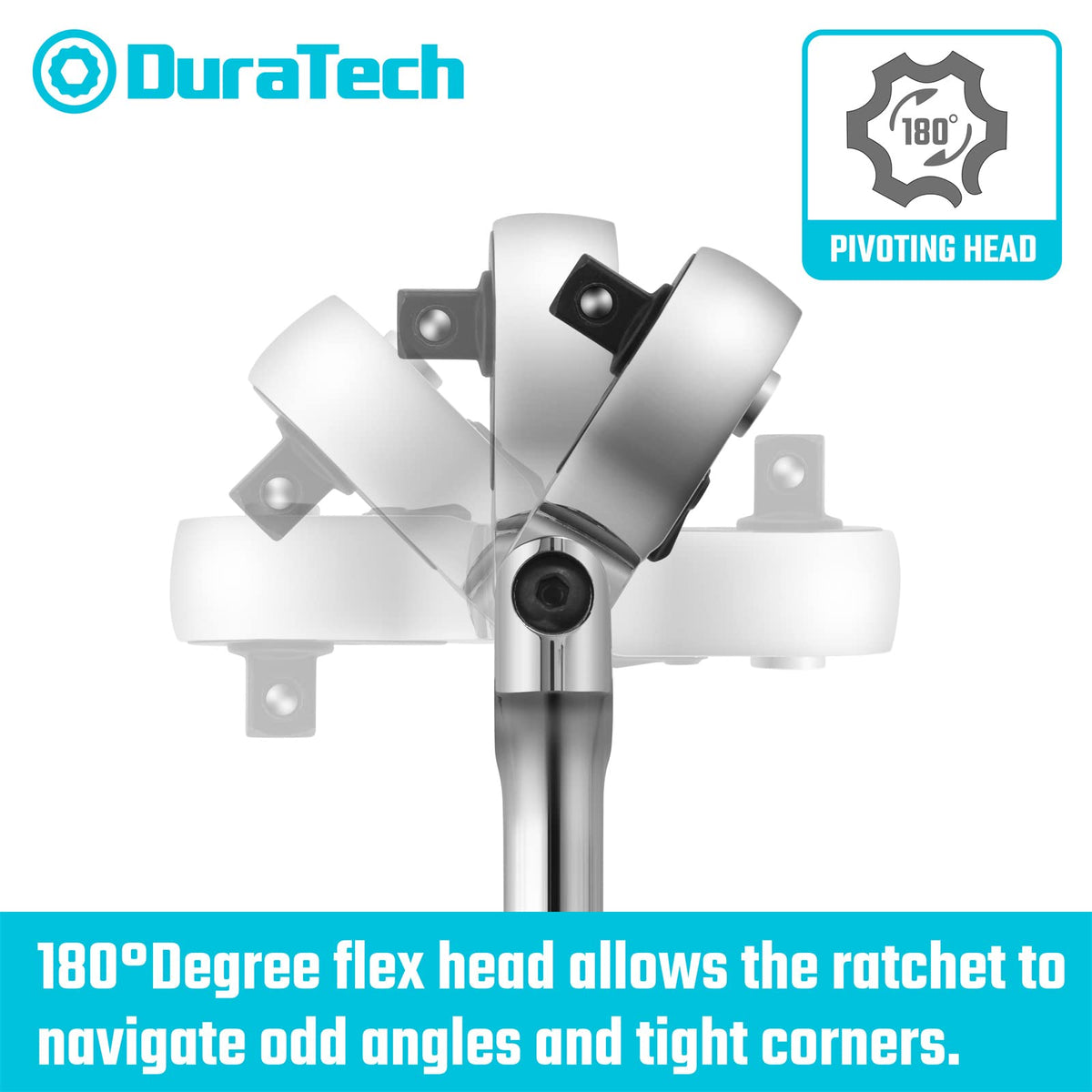 DURATECH ergonomic handle designed for comfort during extended use.