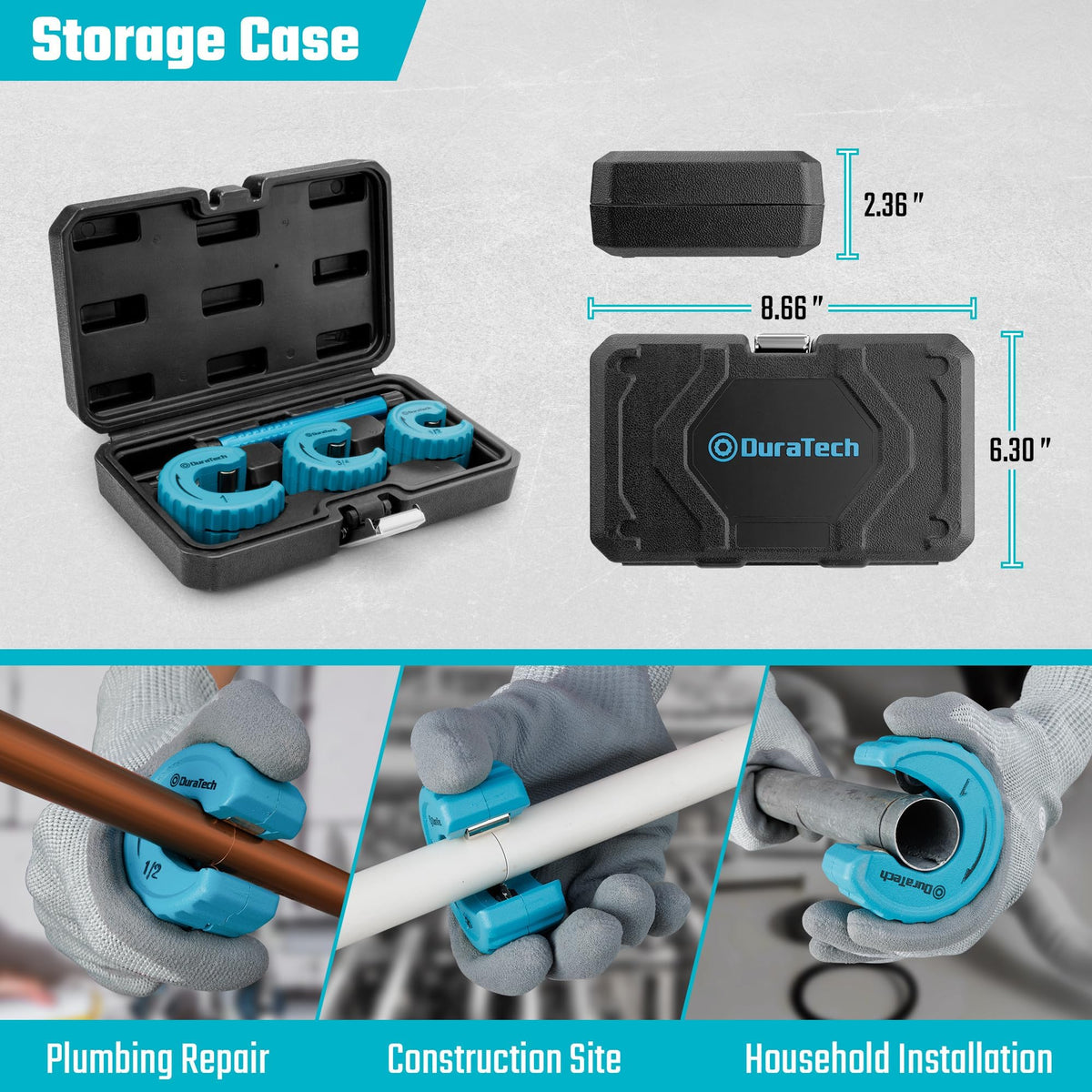DURATECH ergonomic non-slip grip enhances control and comfort