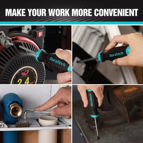 Ergonomic PP+TPE handle on DURATECH tools ensures comfortable grip