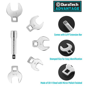 Two extension bars extend reach in cramped spaces