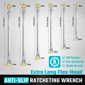 DURATECH 12-13mm wrench showcases ultra-long design for easier leverage.
