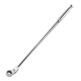 DURATECH extra long ratchet wrench with mirror finish for durable, smooth operation in tight spaces.