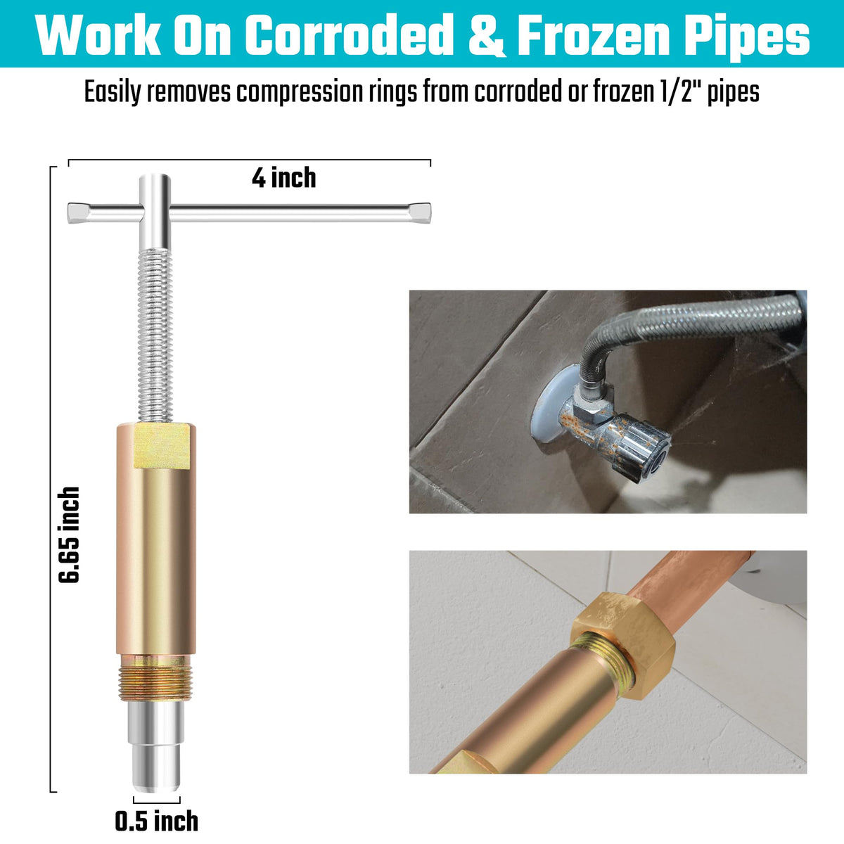 DURATECH ferrule removal for 1/2-inch pipe delivers quick nut release.
