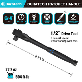DURATECH ratchet shows reversible switch for quick direction changes