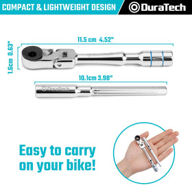 Duratech hex-bit extension for 1/4 drive keeps bits secured during use