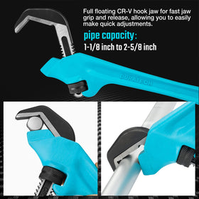 DURATECH hex offset wrench close-up shows precise grip and control in restricted areas.