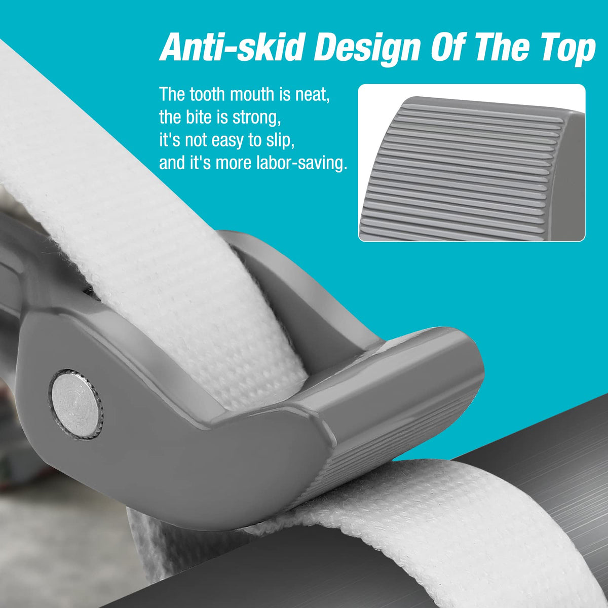 DURATECH I-beam aluminum handle provides balanced, comfortable grip.
