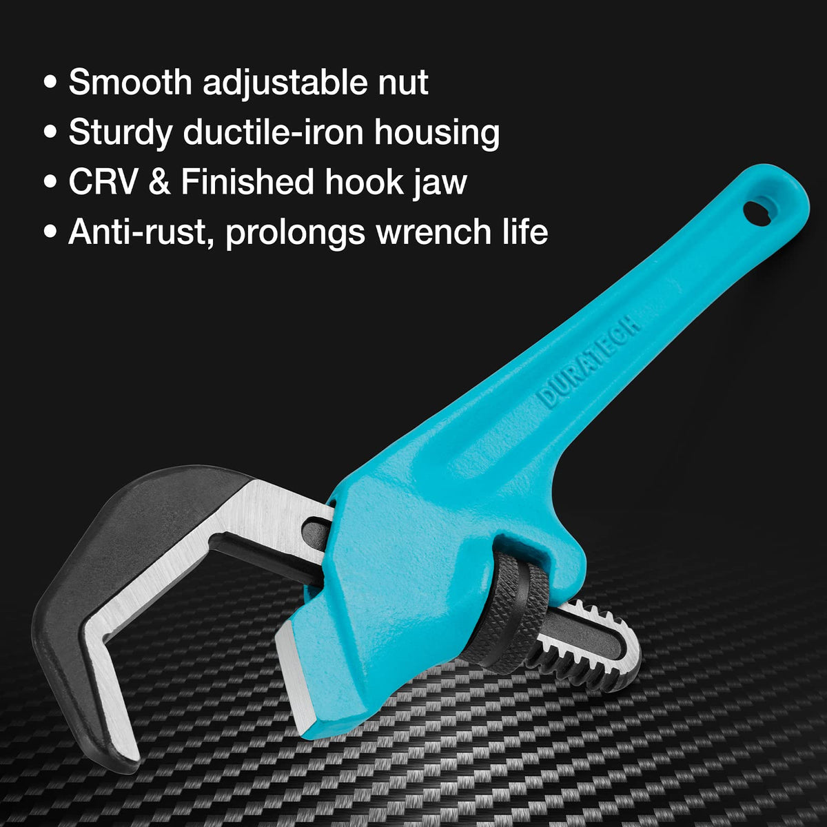 DURATECH I-beam handle provides weight distribution for an easier bite.