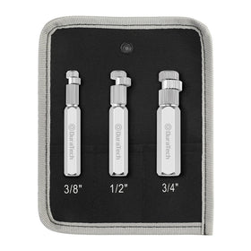 DURATECH internal pipe wrench set for 3/8-inch nipples, smooth removal with no surface damage.