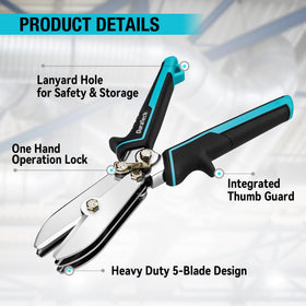 Duratech lanyard hole for easy transport when working at heights.