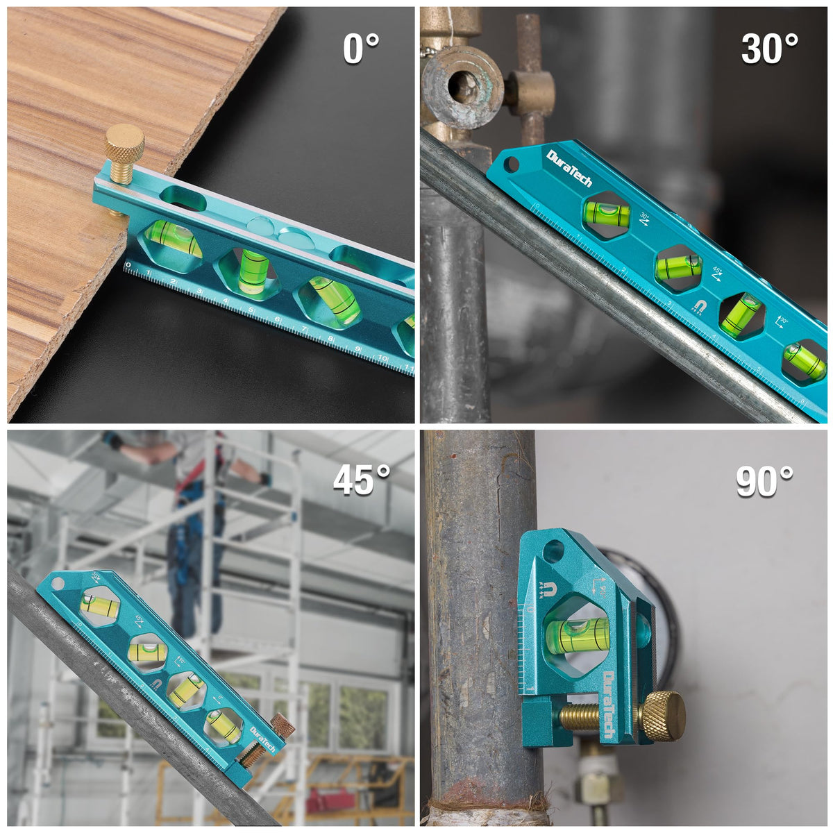 DURATECH compact levels with hanging hole for easy storage