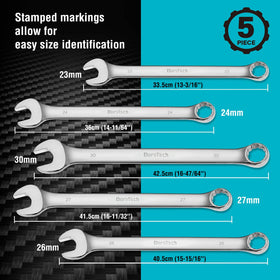 DURATECH 24mm wrench offers extended reach for hard-to-access fasteners.