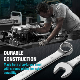 DURATECH 30mm wrench designed for high-torque applications in heavy equipment.