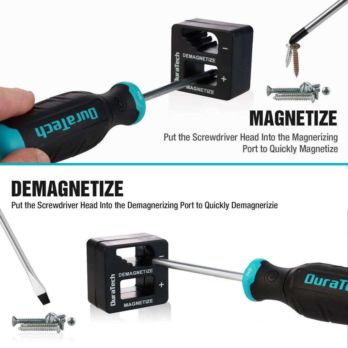 DURATECH magnetizer and demagnetizer enable quick screw head changes