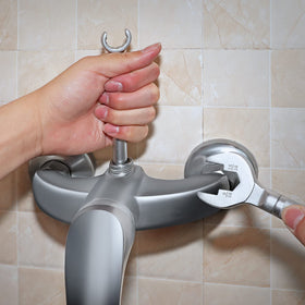 DURATECH Matte Finish Steel construction emphasizes durability in everyday plumbing tasks.