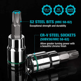 Duratech metric hex sockets 3-10 mm offering versatile tightening options.