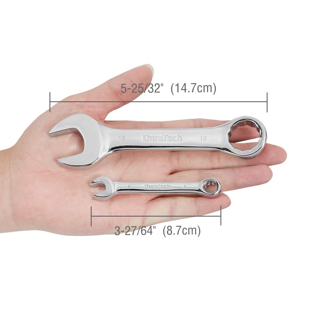 DURATECH metric sizes 8-19 mm for common bolts.